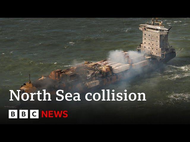 Arrested North Sea collision captain is Russian national, ship owner confirms | BBC News