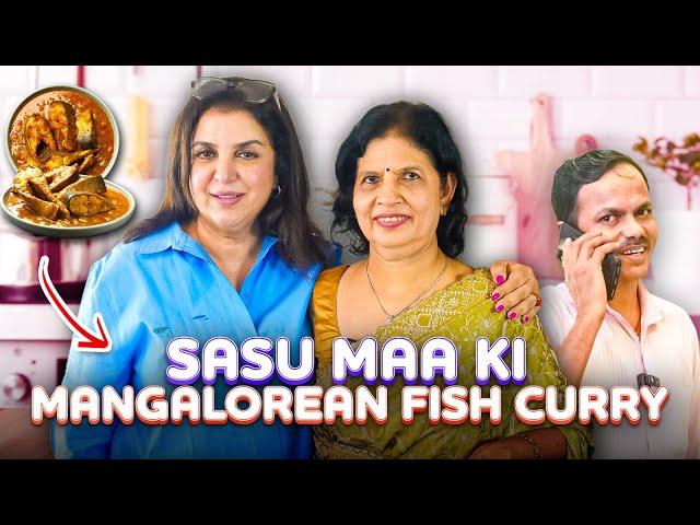 Sasu Maa Cooks Mangalorean Fish Curry For Me! First Time In 20 Years! | @FarahKhanK