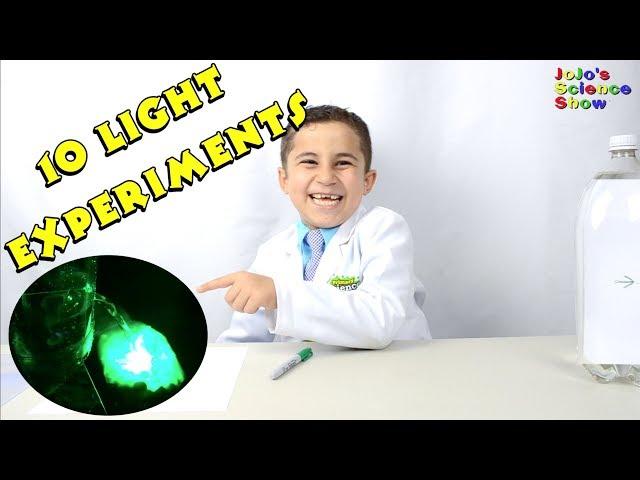 Top 10 Experiments For Kids with Light and Optics | STEM | Kid science Ep 32