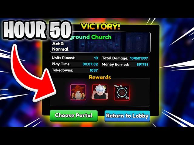 I Beat 100 Portals, This is What I Got... (Anime Vanguards Roblox)