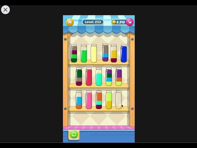 Water Sort Puzzle I Level 233 I  Facebook I SOLVED