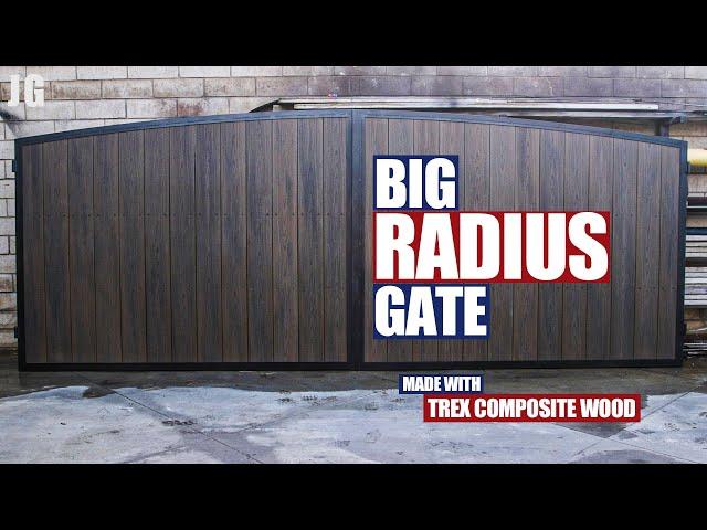 Big Radius Gate With Trex Composite Wood | JIMBO'S GARAGE