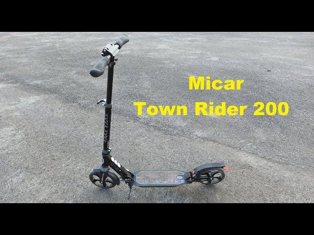 Самокат Micar Town Rider 200. Обзор и тест городского самоката. Avtosuper