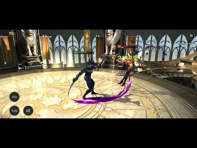 Hellfreak (46 power) vs Nazana (79 power) MANUAL fight