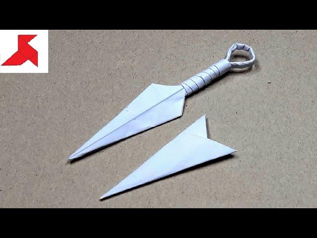 DIY - How to make KUNAI WITH A SCABBARD from A4 paper