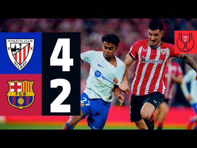 HIGHLIGHTS I ATHLETIC CLUB 4 vs 2 FC BARCELONA | COPA DEL REY 