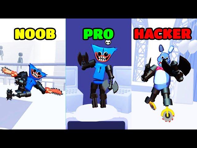 Merge Ragdoll Fighting Gameplay - NOOB vs PRO vs HACKER (iOS/Android)