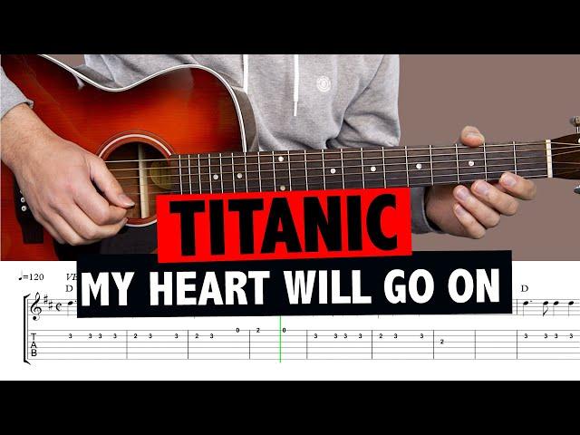 Titanic - My Heart Will Go On // Easy Guitar Tutorial (MELODY)