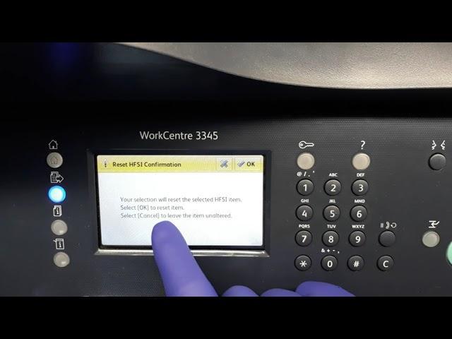 HOW TO RESET THE FUSER COUNTER ON XEROX WORKCENTRE 3345, REPLACE FUSER ASSEMBLY ERROR