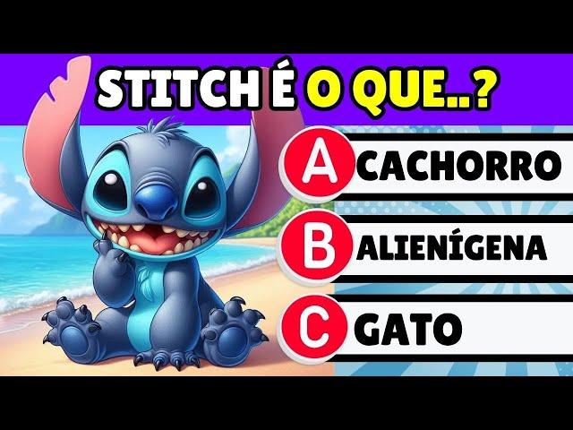  SUPER QUIZ ESPECIAL LILO E STITCH | ⭐ Só consegue se for um verdadeiro fã do Stitch #quiz #stitch