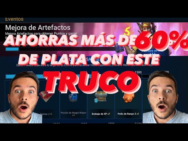 TRUCO - Eventos de MEJORA DE ARTEFACTOS muy FÁCIL! y ahorra bastante plata - RAID: SHADOW LEGENDS