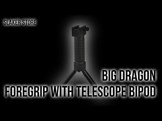 [BIG DRAGON] РУКОЯТКА ПЕРЕНОСА ОГНЯ С СОШКАМИ / FOREGRIP WITH TELESCOPE BIPOD