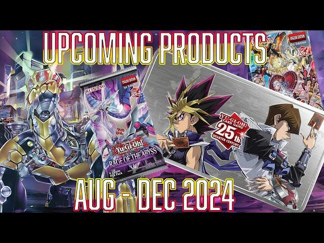 YUGIOH NEW PRODUCTS Aug 2024 - Dec 2024  SAVE THE DATES!