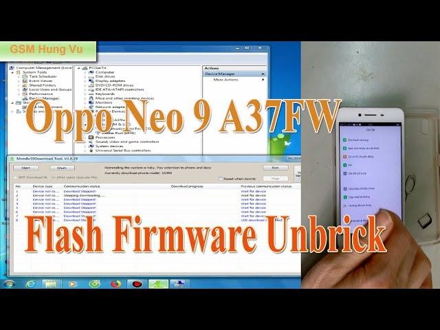 Flash firmware Unbrick Oppo Neo 9 A37FW.