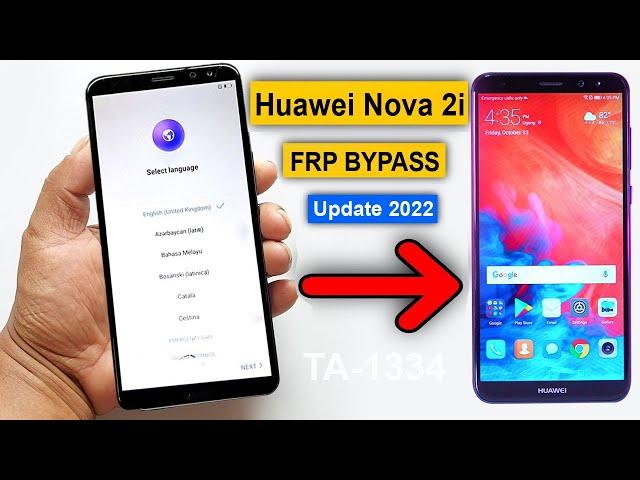 Huawei Nova 2i (RNE-L22) FRP Bypass EMUI 8.0 | Huawei Nova 2i Google Account Bypass Without Pc 2022