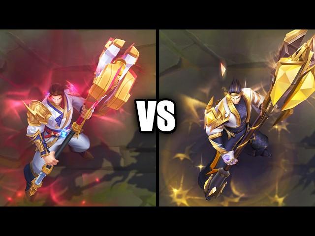 T1 Jayce vs Prestige T1 Jayce Skins Comparison (League of Legends)