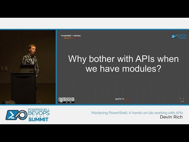 Mastering PowerShell: A hands-on lab working with APIs Devin Rich