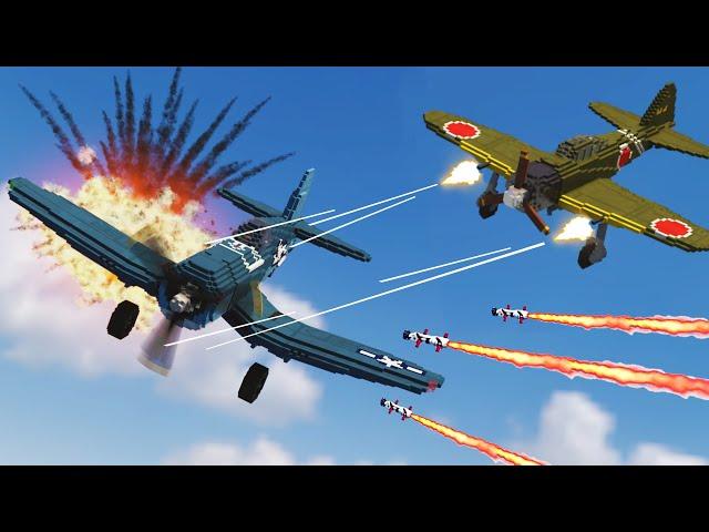 Realistic Plane DOGFIGHTING Destruction  Teardown