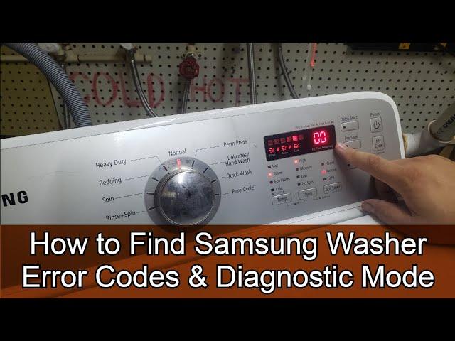 How to Find Samsung Washer Codes and Use Diagnostic Mode to Troubleshoot and Fix Your Washer