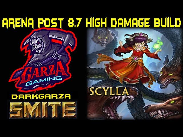 Smite Arena Scylla High Damage NO BOOTS Build | Smite Arena Season 8.7