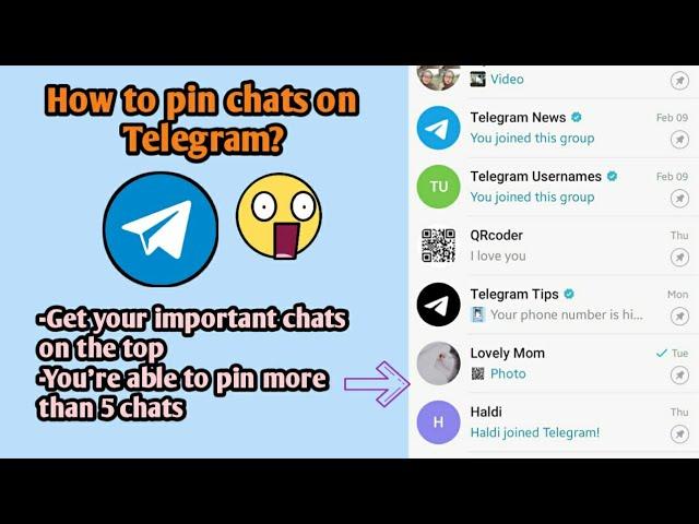 how to pin message in telegram