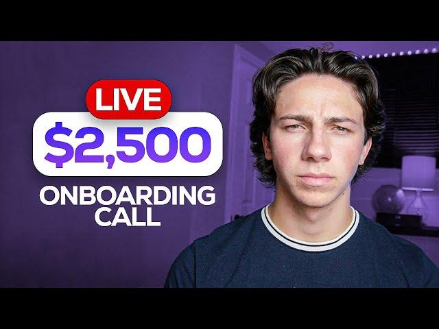 Live $2,500 SMMA Client Onboarding Call 2023