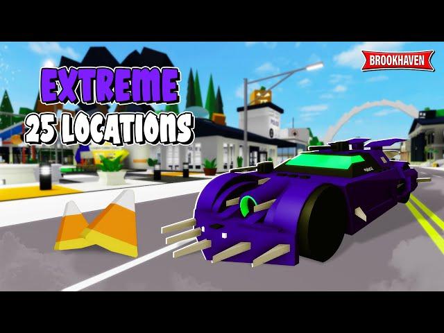 (EXTREME MODE) ALL 25 CANDY CORN LOCATIONS In Brookhaven - Roblox