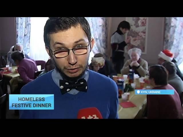 Homeless Festive Dinner: Volunteers provide traditional Ukrainian Christmas dishes