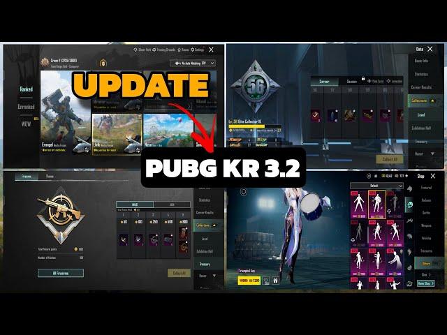 HOW TO UPDATE PUBG KR 3.2 || WHAT’S NEW IN 3.2 UPDATE ALL FEATURES & FREE REWARDS