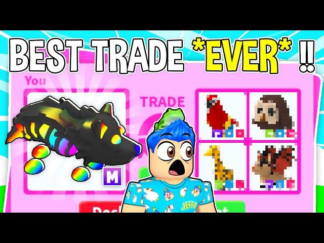 Trading My *MEGA LAVA WOLF* In Adopt Me Roblox !! Adopt Me RICH Trading PROOF In *FLEX* Server