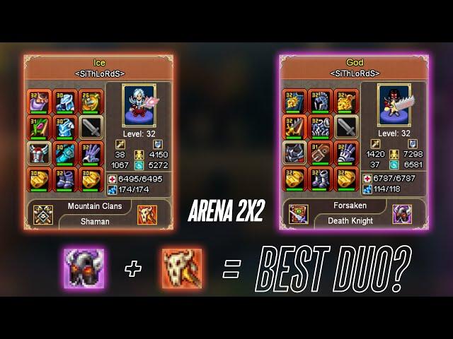 Shaman + DK Vs Elves - Arena 2x2 - Warspear Online