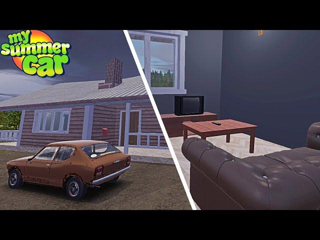 MOVING TO THE NEW COUNTRY HOUSE - CUSTOMIZABLE INTERIOR | My Summer Car Mod #24