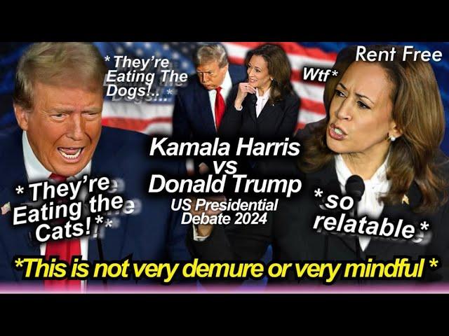 donald trump and kamala harris debate was so UNHINGED 🫠 biggest fails, lies & funniest highlights