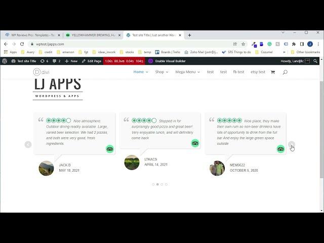 WP TripAdvisor Review Slider - WordPress Plugin quick demo