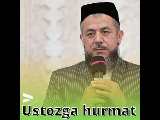 Ustozga hurmat