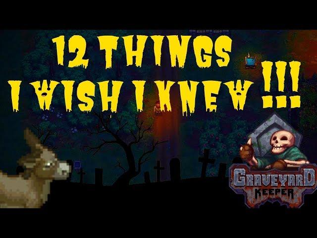 12 Things To Know When Starting Graveyard Keeper !!! Beginners Guide