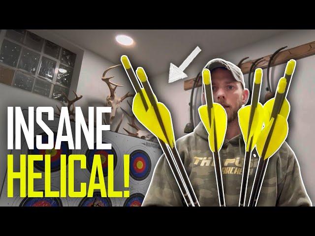 INSANE HELICAL FEATHERS FOR MY BLACK WIDOW | The Push Archery