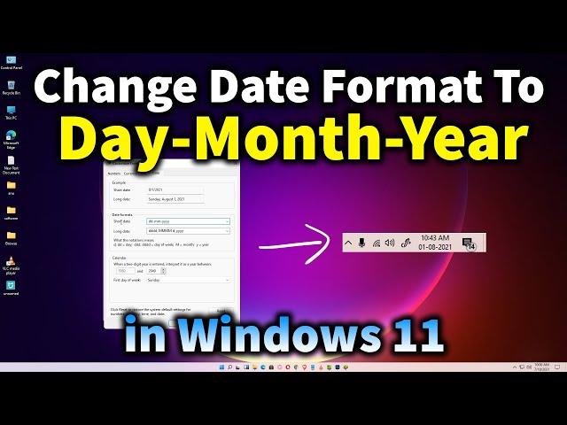 How to Change Date Format in Windows 11 - dd-mm-yyyy format