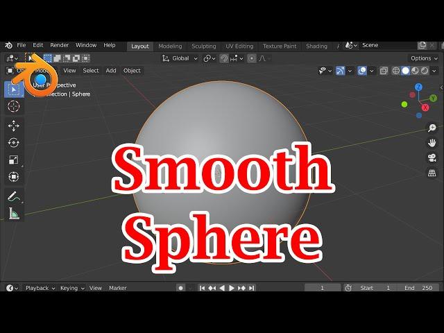 Create A Smooth Sphere In Blender (All Versions) | Easy Method | Part 1