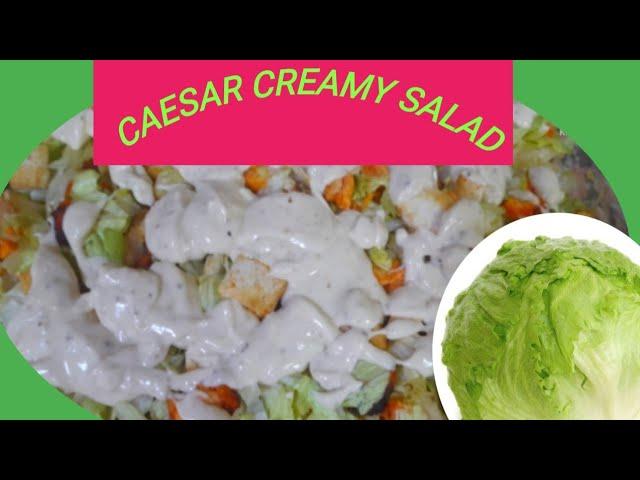 How To Make Caesar Creamy  Salad / Arabic Food Recipes/ Daide Rosauro Vlogs