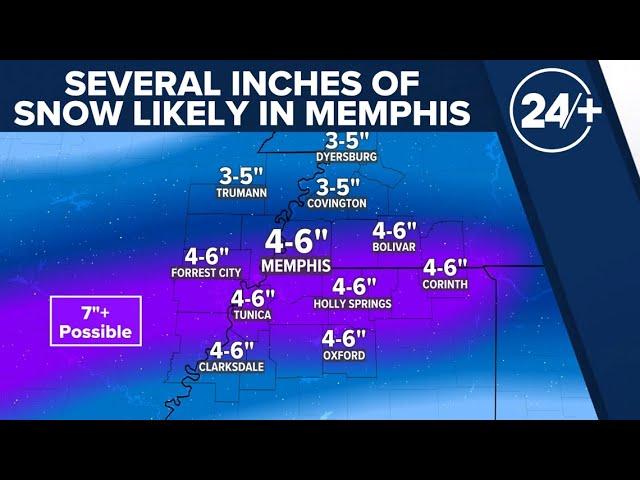 Winter storm to dump several inches of snow in Memphis | ABC24 Weather