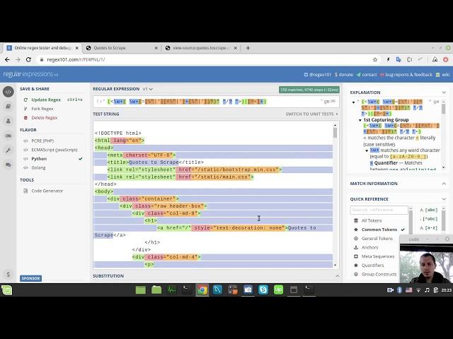 Parsing HTML document with Python and Regular Expressions for web scraping purposes