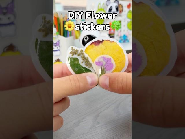 DIY Flowers Stickers!? #diysticker #stikers #diy #diycrafts #crafts #craft #cute #thingstodo