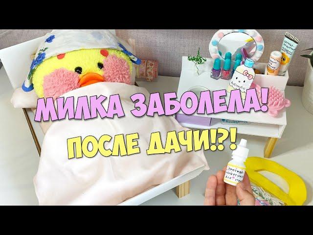 Milka the duck got sick after giving!?! VLOGGER at the dacha! My day with Lalafanfan duck.