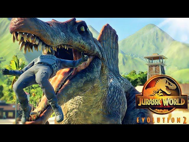 all Dinosaurs Carnivores eating humans - jurassic world evolution 2