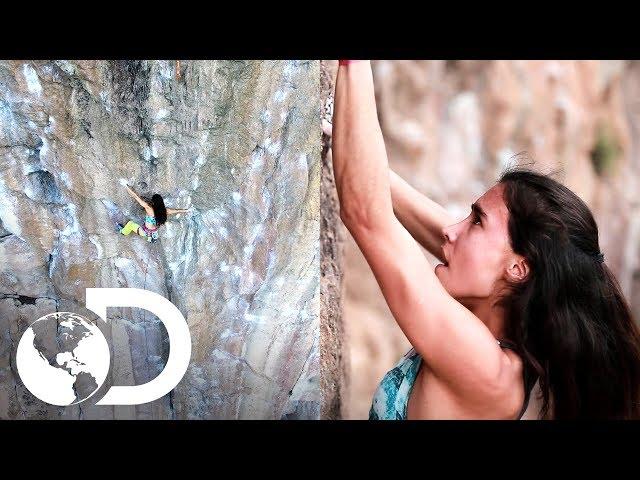 ¡Lary Arce escala una de las rutas más duras de Ixcatán! | Escaladoras | Discovery Latinoamérica