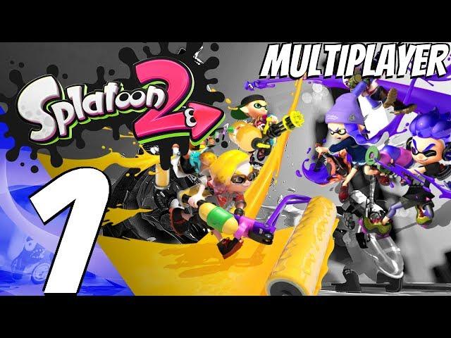 Splatoon 2 - Multiplayer Gameplay Session Part 1 - TURF WAR (Launch Day)