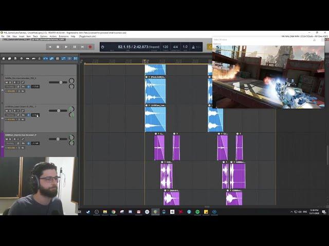 Tutorial: Game Audio Sound Design Workflow with John Pata