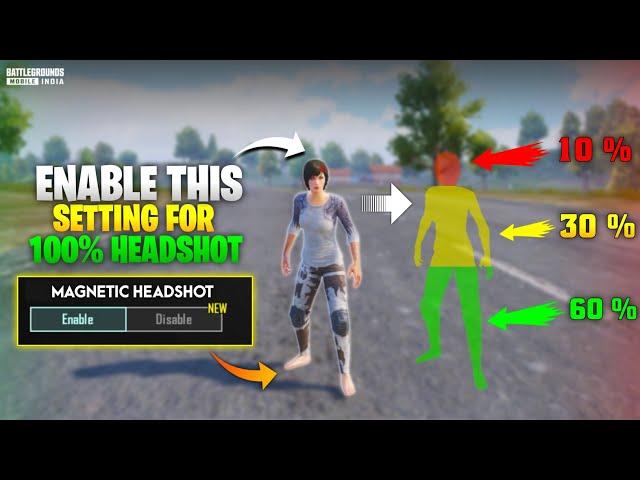 Enable This Settings for More Headshot Improve Headshot to Kill Enemy | Headshot & Crosshair Guide