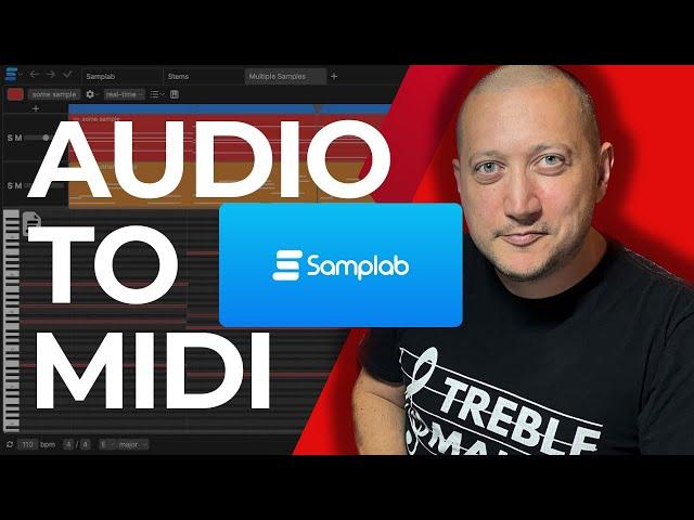 Convert Audio To MIDI - Samplab Plugin/App